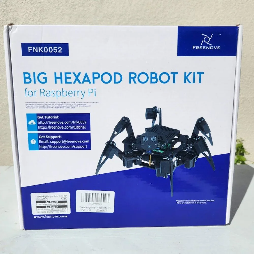 NEW Freenove Hexapod Robot Kit for Robotics Rasberry Pi 5 4 B 3 B+ Zero 2